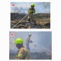 לוחמי אש פועלים בשריפת קוצים וחורש סמוך למושב 'שדות מיכה'