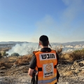 מידע ראשוני: שריפה בואדי מאחורי רח' ריבל ברמב"ש