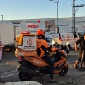 הולך רגל נפצע באורח קל בתאונה ברח' יגאל אלון