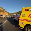 אישה נפצעה באורח בינוני בתאונה  סמוך לשער הגיא