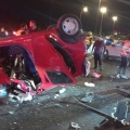 שני 2 צעירים חולצו אמש מרכבם לאחר תאונה קשה בסמוך למחלף שער הגיא