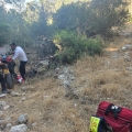 רוכב אופנוע שטח נפצע באורח קל בתאונה ביער 'צרעה'