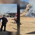 מידע ראשוני: בשעה זו- שריפה ברפת בקיבוץ צרעה
