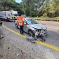שני פצועים באורח קל בתאונה סמוך ל'בר גיורא'